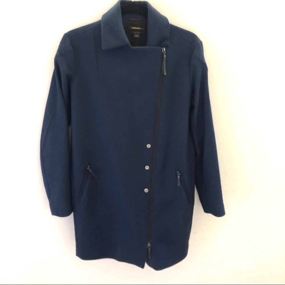 Diesel Black Gold Women's Navy Trench Coat - XXS